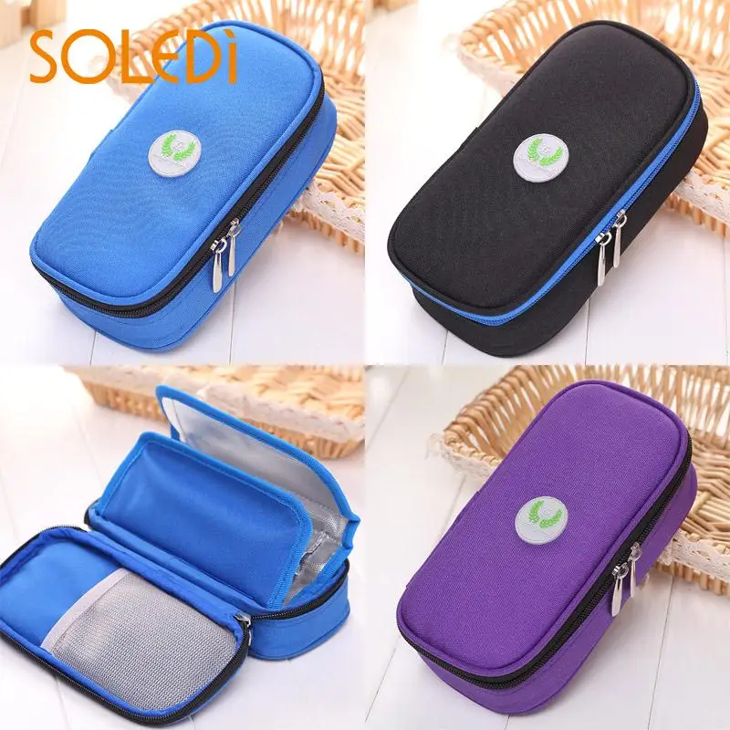 

Portable Diabetic Insulin Ice Pack Cooler Bags Cooling Punch Injector Wallet