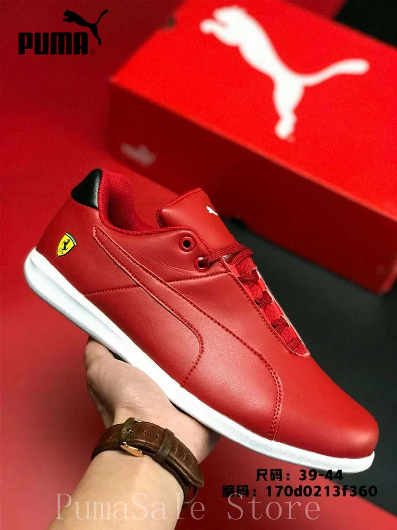 

2019 Original PUMA Dallas Ferrarimotorcycle Men's Shoes SF Future Cat Racing Sneakers Leather Badminton Sport Shoes EUR39-44