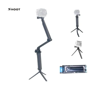 

SHOOT 3 Way Waterproof Monopod Selfie stick Tripod Mount For Gopro Hero 5 4 Session SJ4000 Xiaomi Yi 4K action Camera acessorios