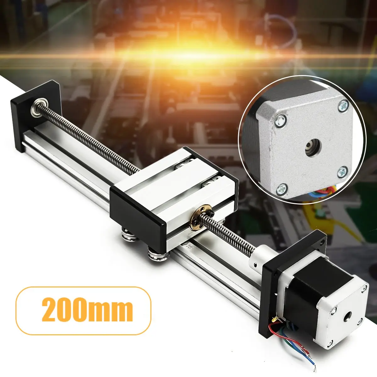 

200mm Slide Stroke CNC Linear Motion Lead Screw Slide Stroke 42 Actuator Stepper Motor For Engraving Machine