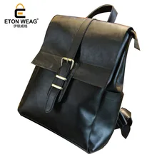Etonweag 2017 бренды телячья кожа рюкзак женский, черный Винтаж Sacs à DOS для подростков Meninas элегантный дизайн маленькое путешествие Sacs d’école