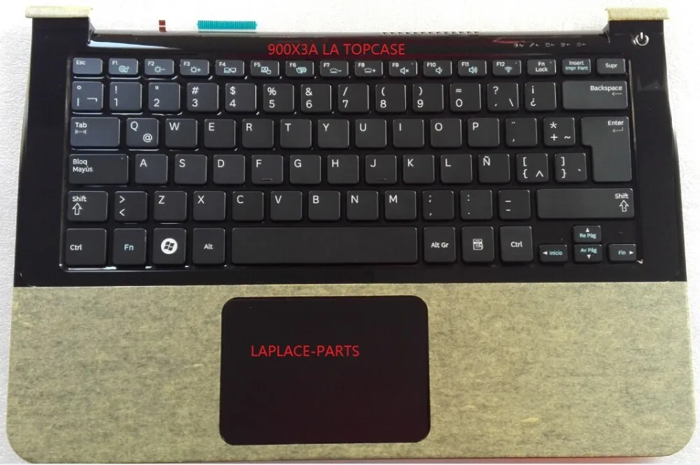 New Genuine Latin Spanish Teclado For Samsung NP900X3A With Palmrest