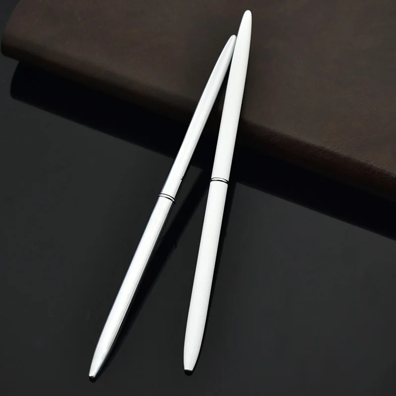 Студенческая креативная Милая металлическая шариковая ручка Kawaii, Милая Тонкая Шариковая ручка для письма, подарок, корейские канцелярские принадлежности 1519