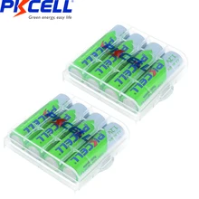 8 шт. перезаряжаемая батарея PKCELL AA NIMH 1,2 V 2200MAH с низким саморазрядом Ni-MH aa батареи rehcharge и 2 шт. чехол для аккумулятора