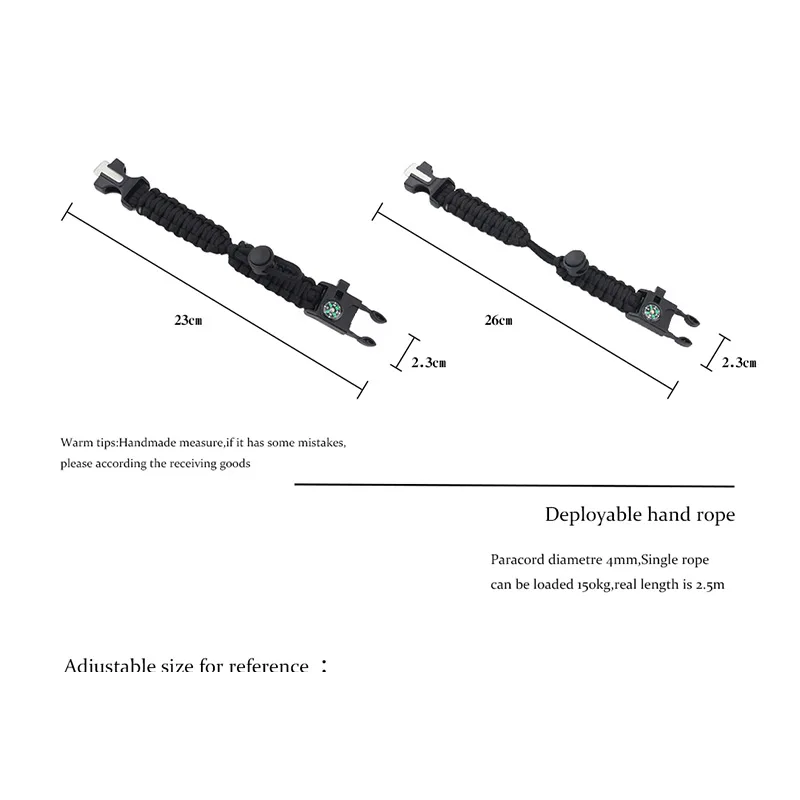 Многофункциональный Открытый браслет походный инструмент для побега военный аварийный ремешок на запястье выживание в пустыне