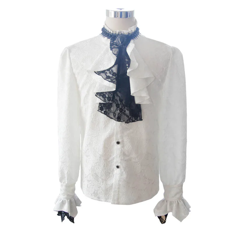 British-Style-Steampunk-Victorian-White-Blouses-With-Tie-Collar-Plus-Size-3XL-Gothic-Men-s-Long (3)