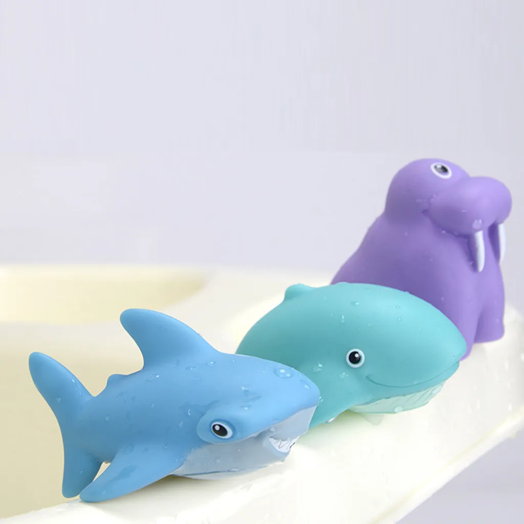 Bathing Floating Soft Rubber Animals Water Tub Toy Squirts Spoon-Net 7pcs Children's products good-looking Bath toys product Bathing Floating Soft Rubber Animals Water Tub Toy Squirts Spoon-Net 7pcs Children's products good-looking Bath toys product