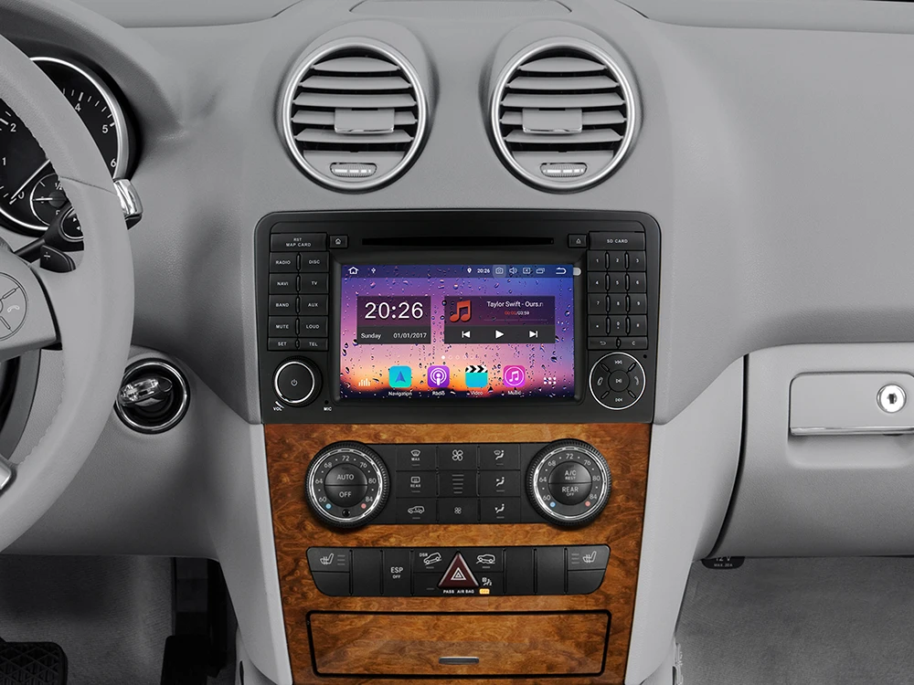 Clearance PX6 Octa Core Android 9.0 4+64G USB×5 Car DVD For Mercedes Benz GL ML Class W164 ML300 ML320 ML350 ML450 X164 Car Radio GPS 2