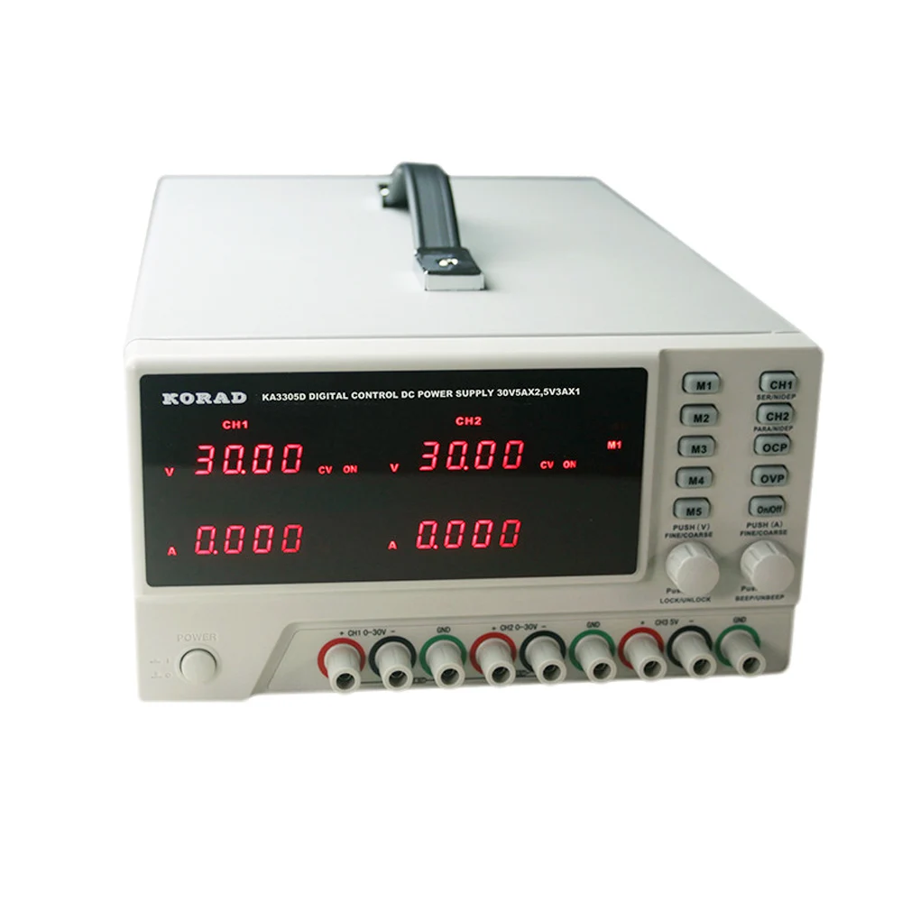 Трехполосный источник питания постоянного тока KA3305D Dual 0-30V5A Plus 5V3A Высокоточный регулятор постоянного тока