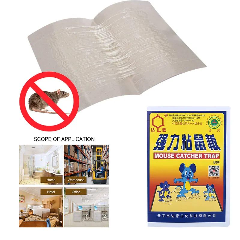 

Rat Glue Trap Glue Rat Board Safety Control Pest Mouse Board Sticky Rat Stickers Mice Strong Sticky Rodent Mousetrap Rat Snake