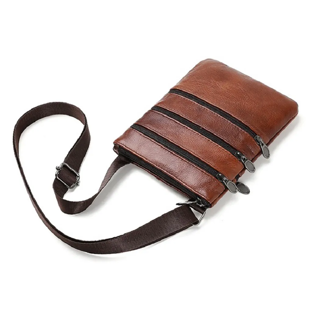 الرجال حقائب كتف جديد أزياء الساخن الذكور الجلود حقيبة يد صغيرة Crossbody حقيبة ساعي السفر حقيبة Bolsas 2019//