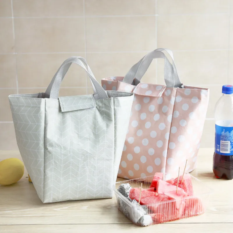 

Women Insulated Thermal Bento Cooler Tote Bag Waterproof Oxford Lunch Bag Student Food Picnic Bag