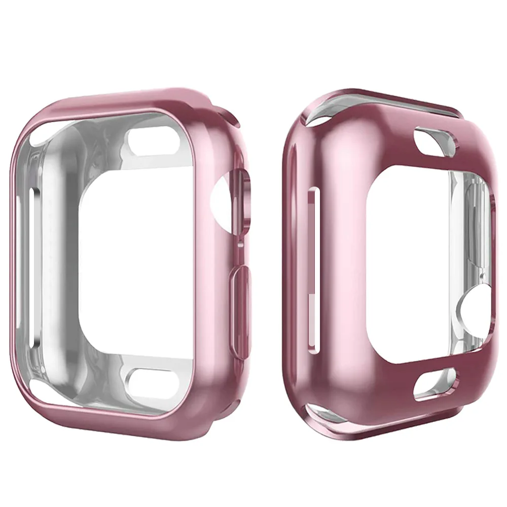 Чехол для часов Apple Watch 4 44 мм 40 тонкий на 360 градусов мягкий прозрачный защитный