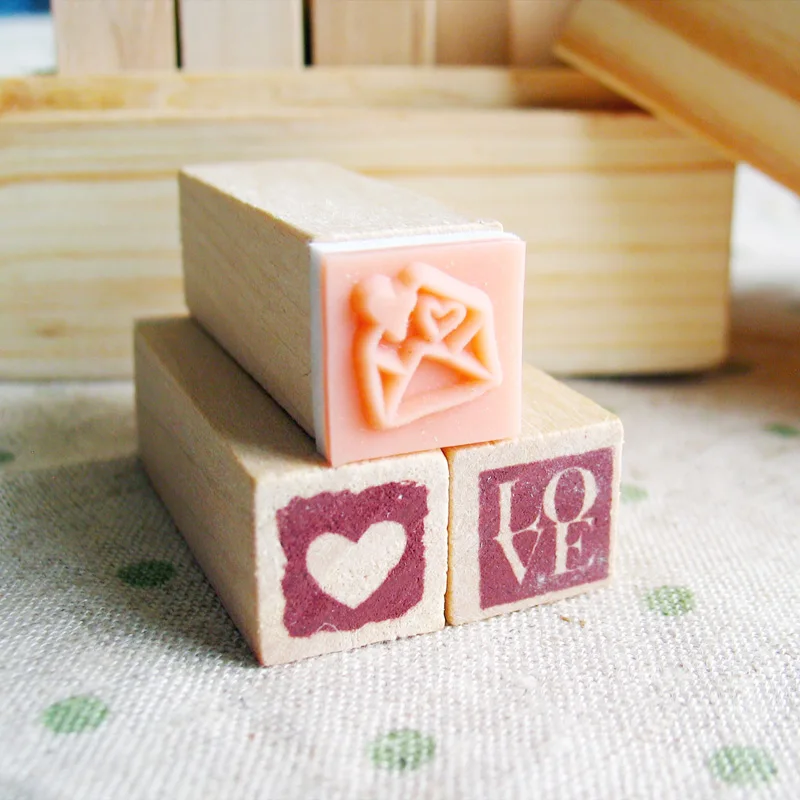 DIY Дневник крафт штамп декоративный Скрапбукинг деревянный 25 шт./компл.
