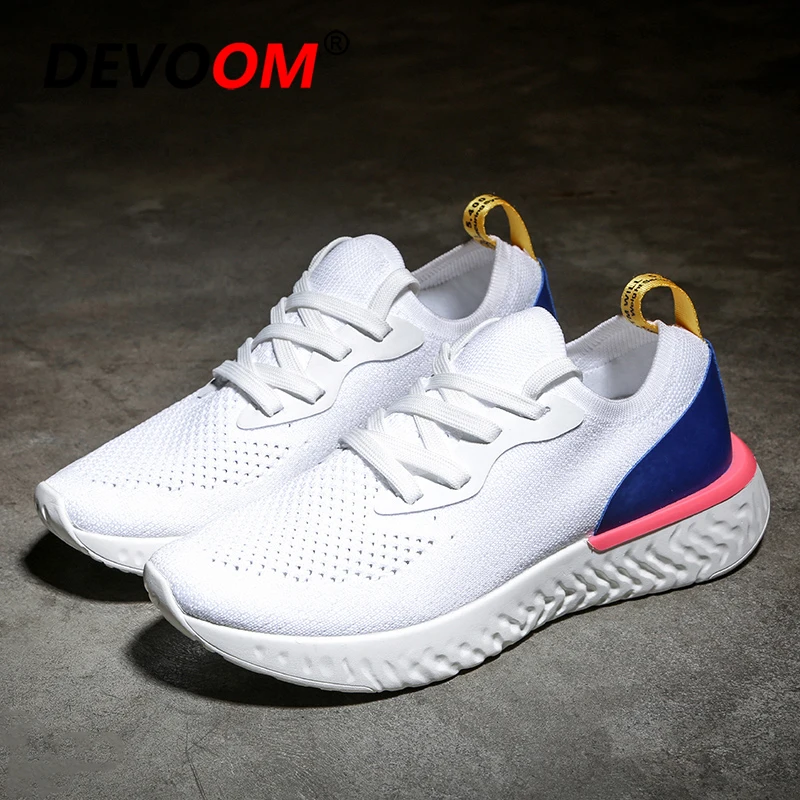 

Women Shoes 2018 Summer Breathable Shoes Woman Fashion Thick Outsole Women Shoes Flat Comfortable White Sneakers Woman Size 38