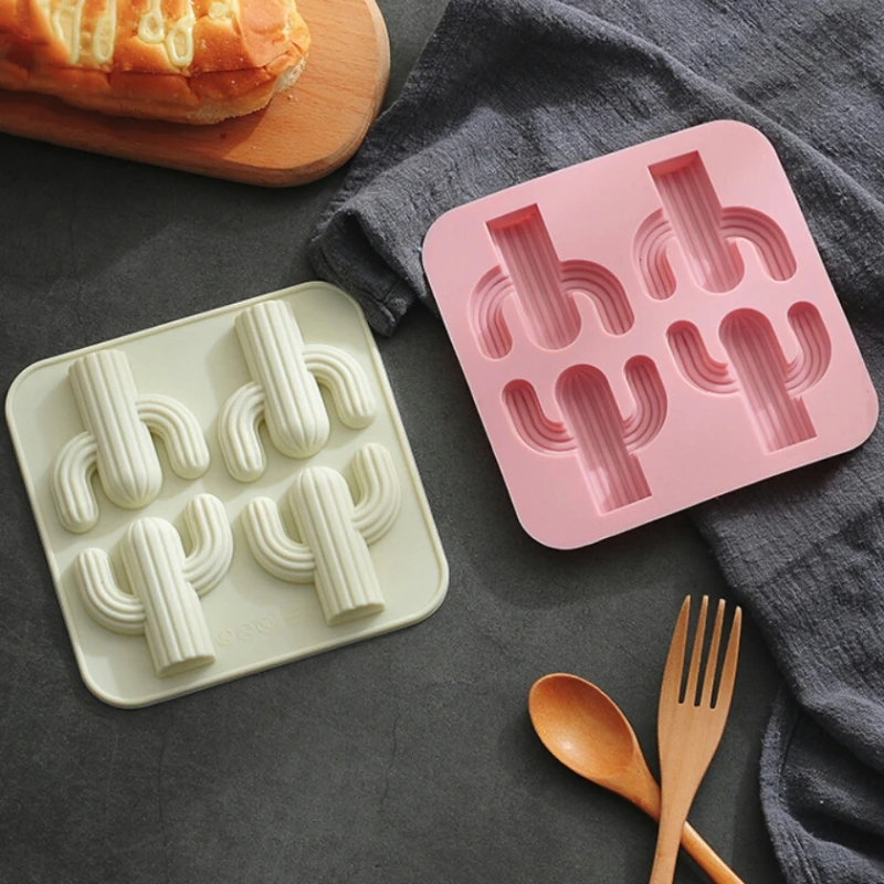 

Desert Cactus Silicone Baking Mold Ice Cubes Handmade Soap Pudding Moulds Dessert Mold