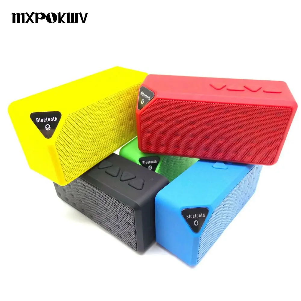 MXPOKWV X3 Беспроводной Bluetooth Динамик громкий s Мини Music Box сабвуфер с микрофоном для