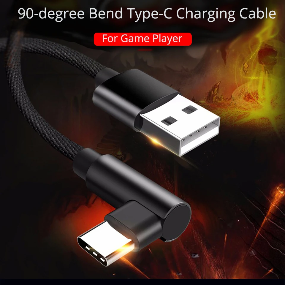 FONKEN 90 درجة نوع-C USB كابل L نوع C شحن كابل 1.2 متر USB C الانحناء الحبل سريع تهمة ل قوة البنك الهاتف المحمول الكابلات FONKEN 90 درجة نوع-C USB كابل L نوع C شحن كابل 1.2 متر USB C الانحناء الحبل سريع تهمة ل قوة البنك الهاتف المحمول الكابلات