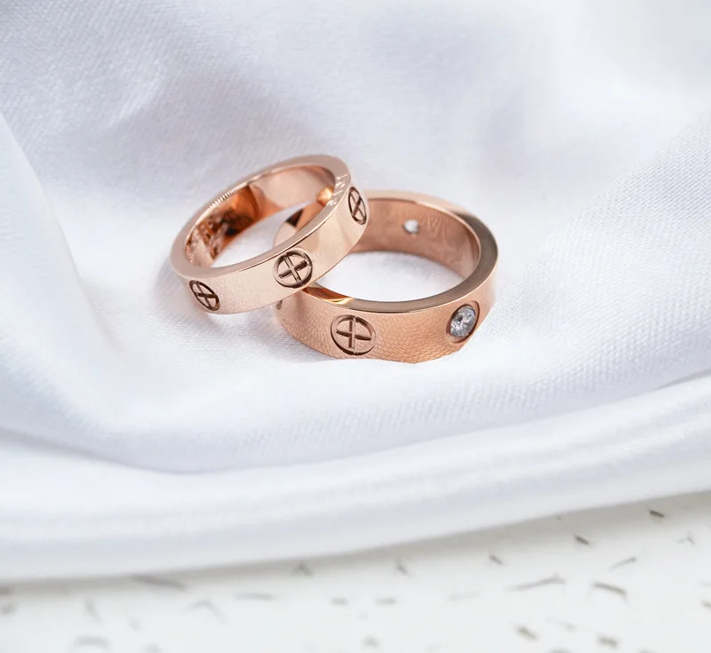 Кольца для влюбленных Обручальное кольцо из титана Картер крест кольца модные ювелирные изделия лучшие друзья высокое качество Промотирование G0123