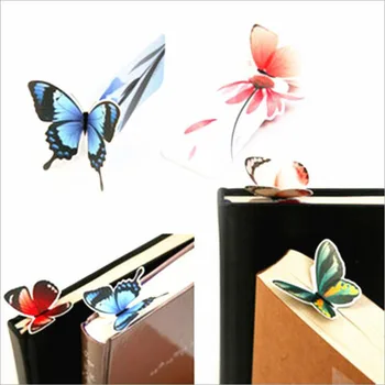 

Office Stationery Butterfly Bookmarks Exquisite Paper Children Gift Bookmarks Cute Kawaii Animal Bookmarks 6pcs (Random Mixing)