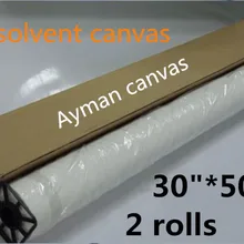 2 рулона 3"* 50 м водонепроницаемый эко растворитель глянцевый полиэстер рулон холста