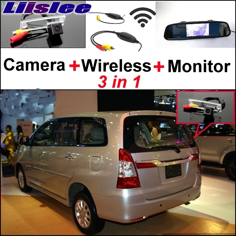

Liislee Special Rear View Camera Wireless Receiver Mirror Monitor Easy Backup Parking System For TOYOTA Innova AN40 2004~2015