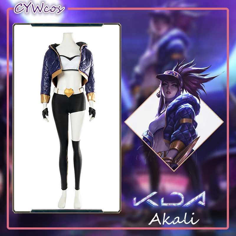 Горячая игра косплей LOL K/DA Idol Singer Akali Косплей Костюм KDA новая кожа сексуальные