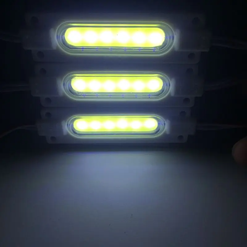 Ультра яркий COB светодиодный Светодиодный модуль свет Чистый/теплый белый полосы света лампы шарик чип diy DC 12 В освещение водонепрони