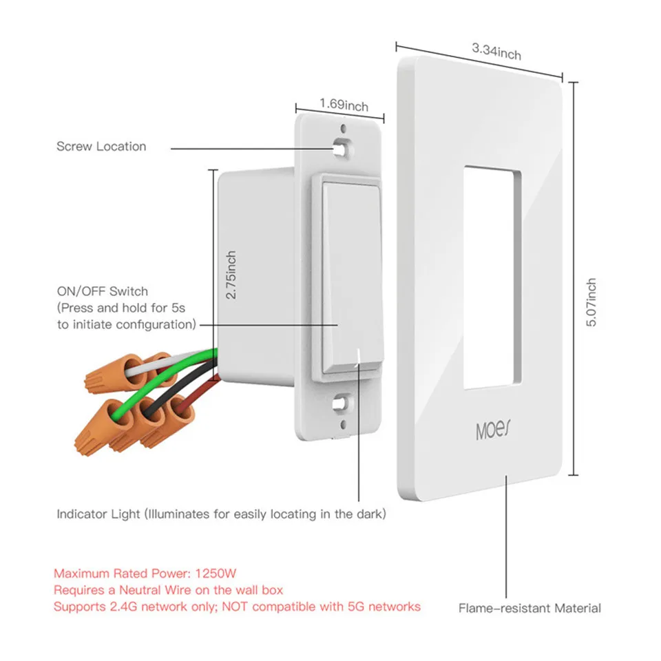moes 3 way smart switch