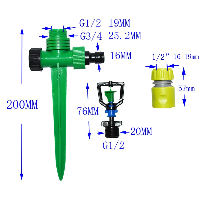 Wxrwxy садовые насадки для разбрызгивателя 1/2 садовые разбрызгиватели противокапельные запотевающие сопла пластиковые спайки для полива сада 1 шт