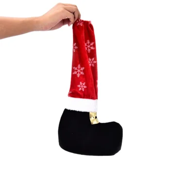 

4 Pcs/sets Christmas Santa Claus Chair Leg Foot Covers 40*21cm Home Christmas Decorations