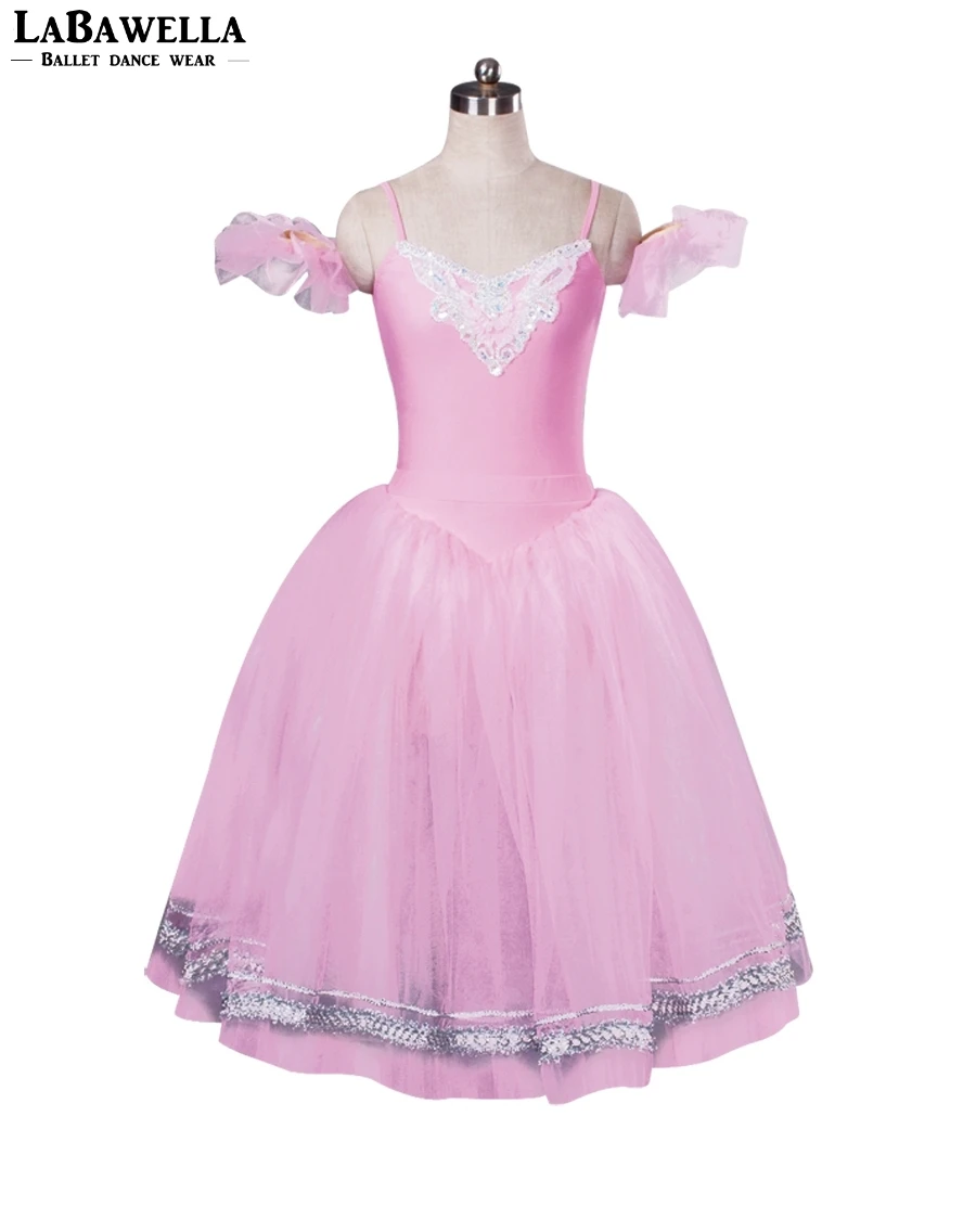 ballerina long tulle dress pink romantic tutu BT8954C professional ...