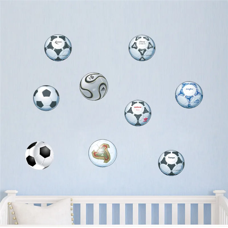 Football Soccer wall stickers For kids rooms bedroom Living room