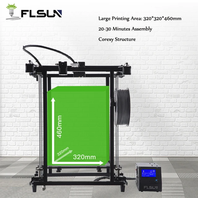 Special Price Germany warehouse Flsun 3D Printer Large Printing Size 320*320*460mm Filament Sensor Corexy Stucture Metal Frame Easy Assembly Special Price Germany warehouse Flsun 3D Printer Large Printing Size 320*320*460mm Filament Sensor Corexy Stucture Metal Frame Easy Assembly