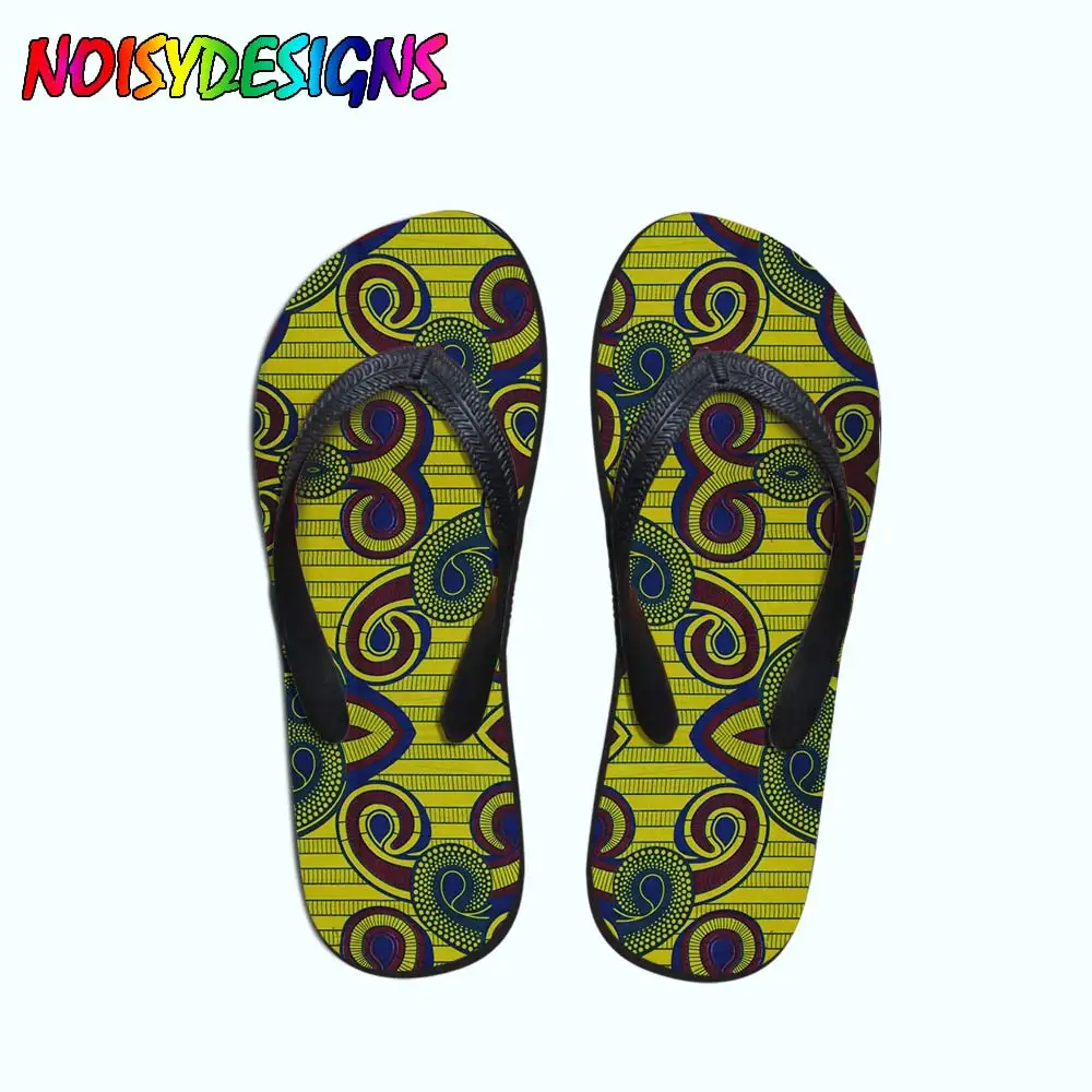 

Slippers Women African style shoes Printed Casual Beach Flip Flops Women Summer Non-slip Flipflops flat Sandals Girls
