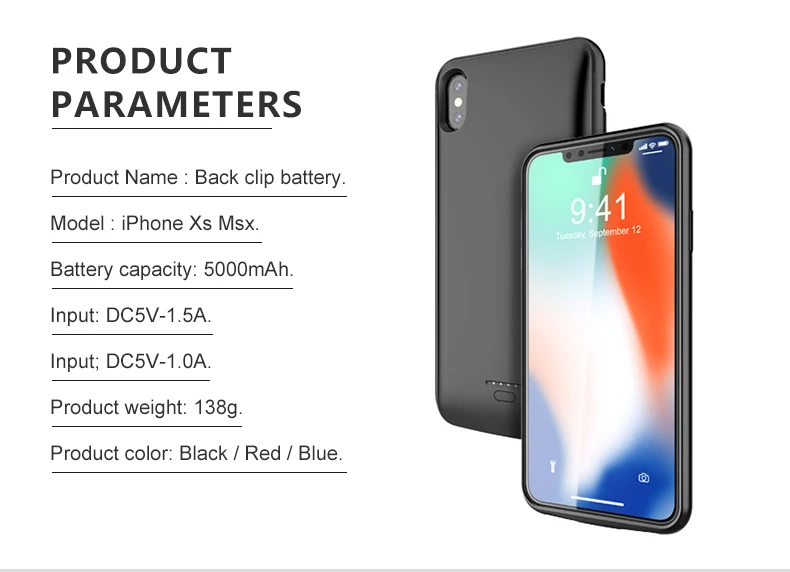 Чехол для аккумулятора для iPhone X XS Max XR power Bank чехол для питания аудио Тонкий чехол для зарядного устройства для iPhone 6 6S 7 8 Plus 5 5S SE XR