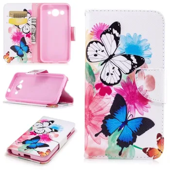 

100pcs/lot free shipping Butterfly Flower Wallet Leather Case For huawei Y7/Y3 2017/Y5 2017/P10/P0 LITE/P10 PLUS/P8 LITE 2017