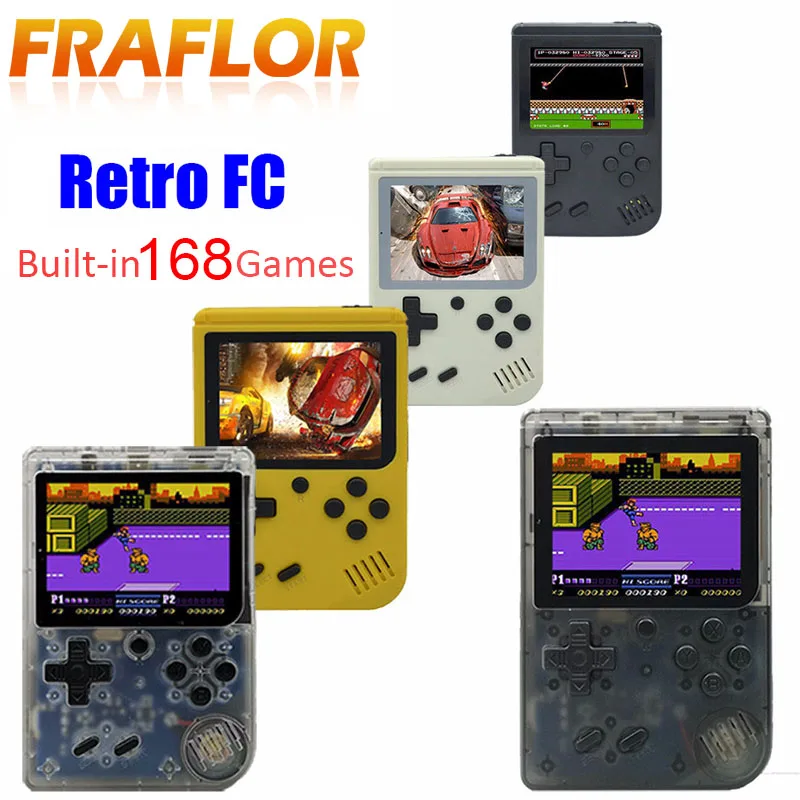 Портативная игровая консоль Fraflor с эмулятором 3 дюйма 168 игр|Портативные игровые