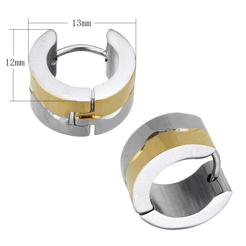 Stainless Steel Huggie Hoop Earring high quality plated plating flower