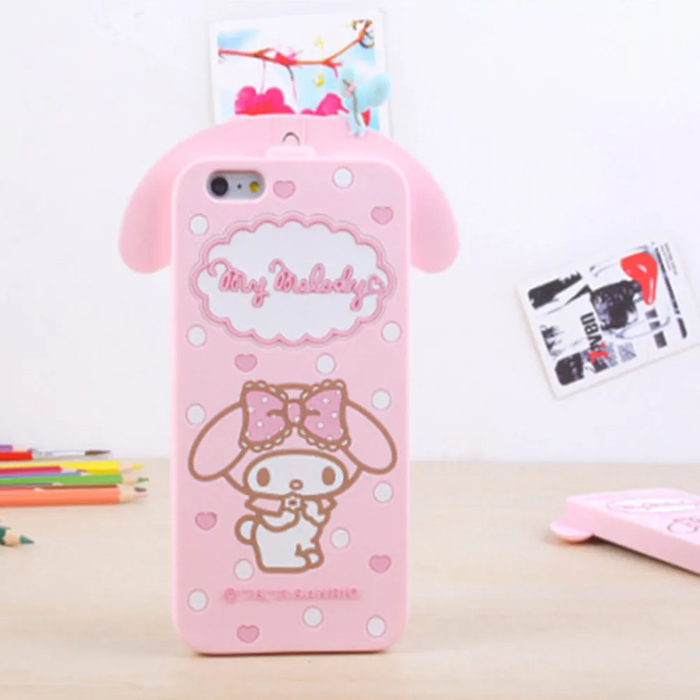 Lovely Cartoon Soft Silicon Anti Knock Mobile Phone Case Cute Protective Cellphone Edage Shells Fashion Lady Bags for iPhone 7/8 |