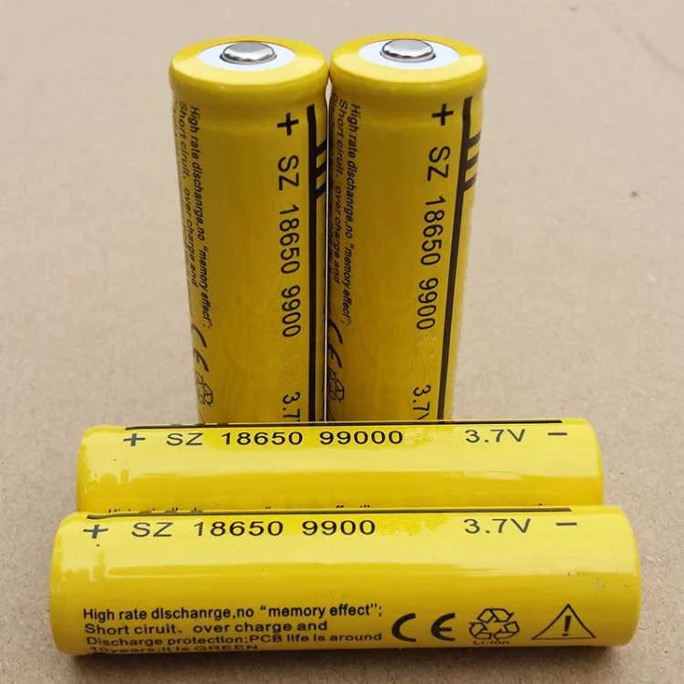 

DING LI SHI JIA 6pcs 18650 Battery Rechargeable Battery 3.7V 9900mAh Li-ion Battery For LED Flashlight Torch Batteries