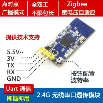 

2.4 G zigbee wireless serial data transceiver module CC2530 passthrough TTL point-to-point radio mode