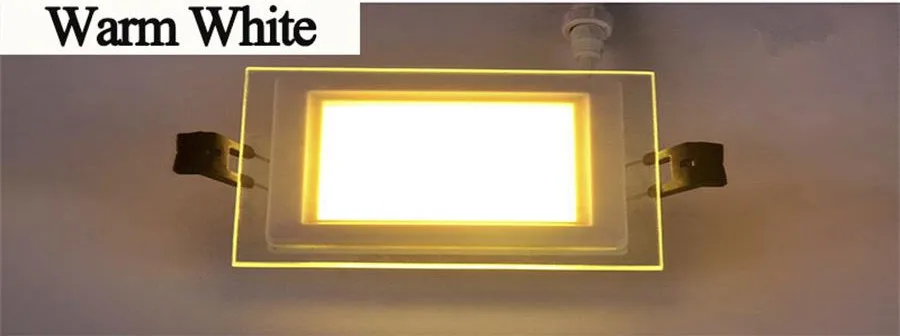 Square are LED Panel Light 6W 12W 18W Round Downlight AC85-265V LED Surface Ceiling Lamp For Kitchen Lighting