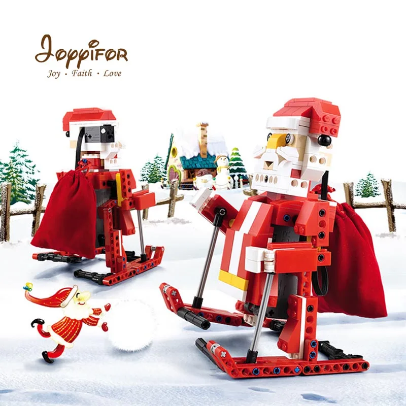 

Joyyifor Building Blocks 2in1 Santa Claus Snowmobile Figures Compatible LegoeINGlys City Bricks Toy For Children Christmas Gifts