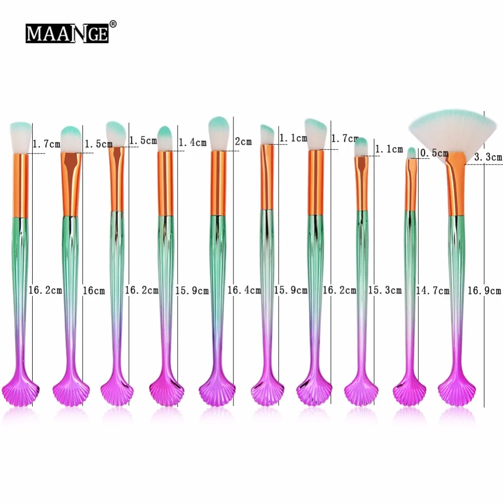 MAANGE, 6-10 шт., набор кистей для макияжа, мягкая пудра, тени для век, консилер для губ, веер, красота, косметическая оболочка для лица, Кисть для макияжа, набор инструментов, новинка