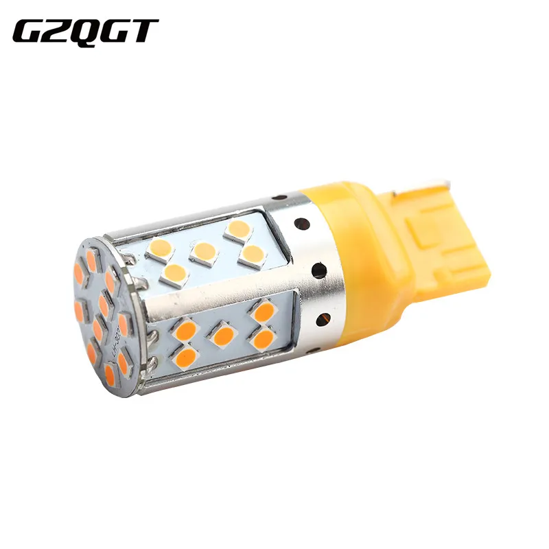 1 шт. T20 W21W 7440 3030 35 SMD 7441 992 ошибок светодиодный Canbus Нет Hyper Flash указатель поворота, работающего на постоянном токе 12 В в белого цвета-красный, желтый, желтый