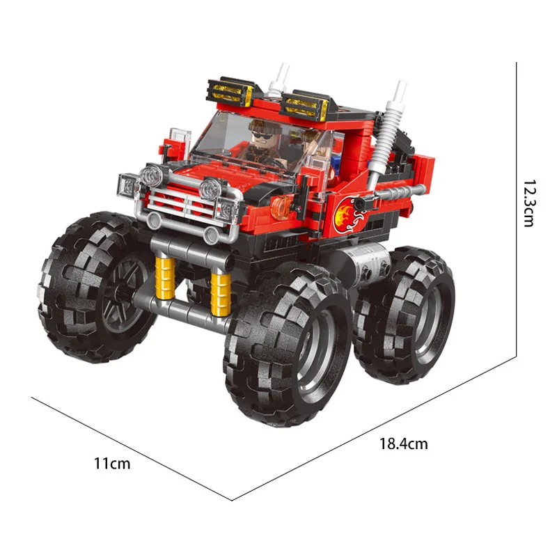Техника город внедорожный автомобиль супер монстр грузовики фигурки moc