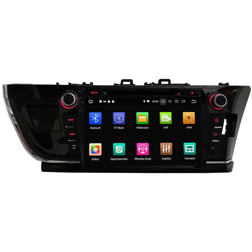 Best KLYDE 9" 4G WIFI Android 8.0 Octa Core 4GB RAM 32GB ROM Car DVD Multimedia Player Radio Stereo For Toyota Corolla 2013-2016 RHD 1