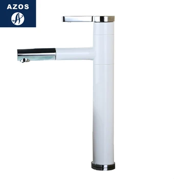 

Azos Basin faucet Pull-out Wash Basin Brass Chrome Cold and Hot Switch Single Function Basin Below Counter Basin Shower Room Rou