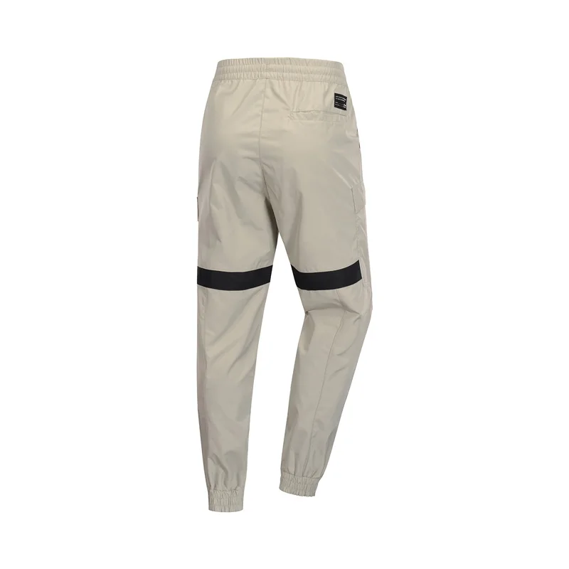 Li-Ning, мужские трендовые брюки для отдыха, удобные, полиэстер, обычная посадка, с подкладкой, с принтом, для фитнеса, спортивные брюки AKXP009 CJFM19